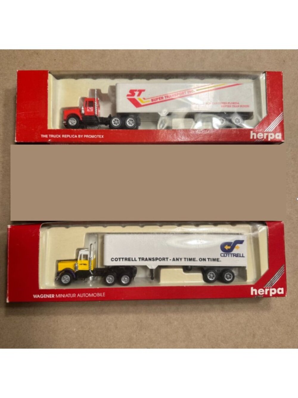 Herpa HO 1:87 Semi-Truck Models Lot Promotex Replicas